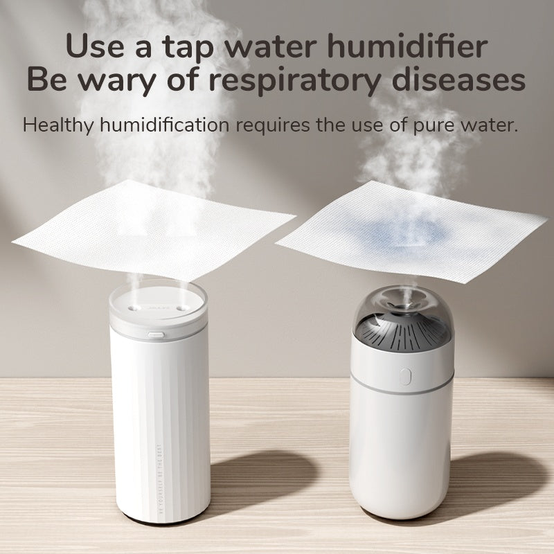 Small Humidifiers 500ml Desk Humidifier Night Light Function Quiet Operation Electric Aroma Diffuser Air Car Humidifier - Gadgio