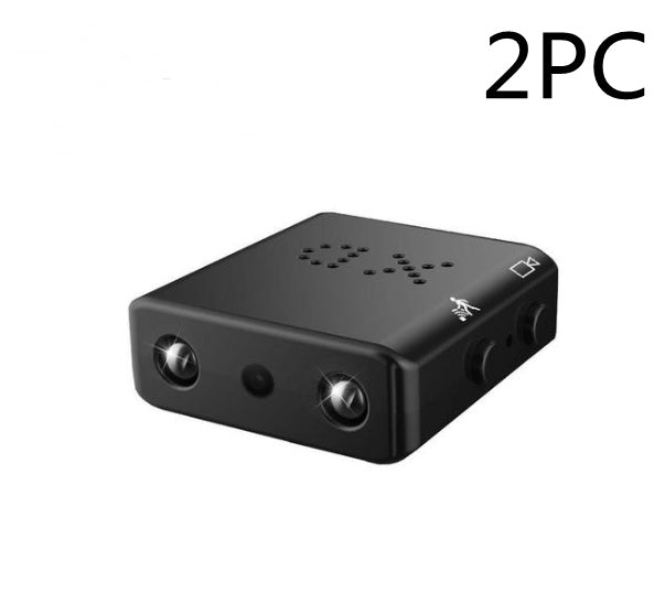 Mini 1080P Full HD camcorder with infrared night vision, compact design, motion detection, ideal for discreet video recording.