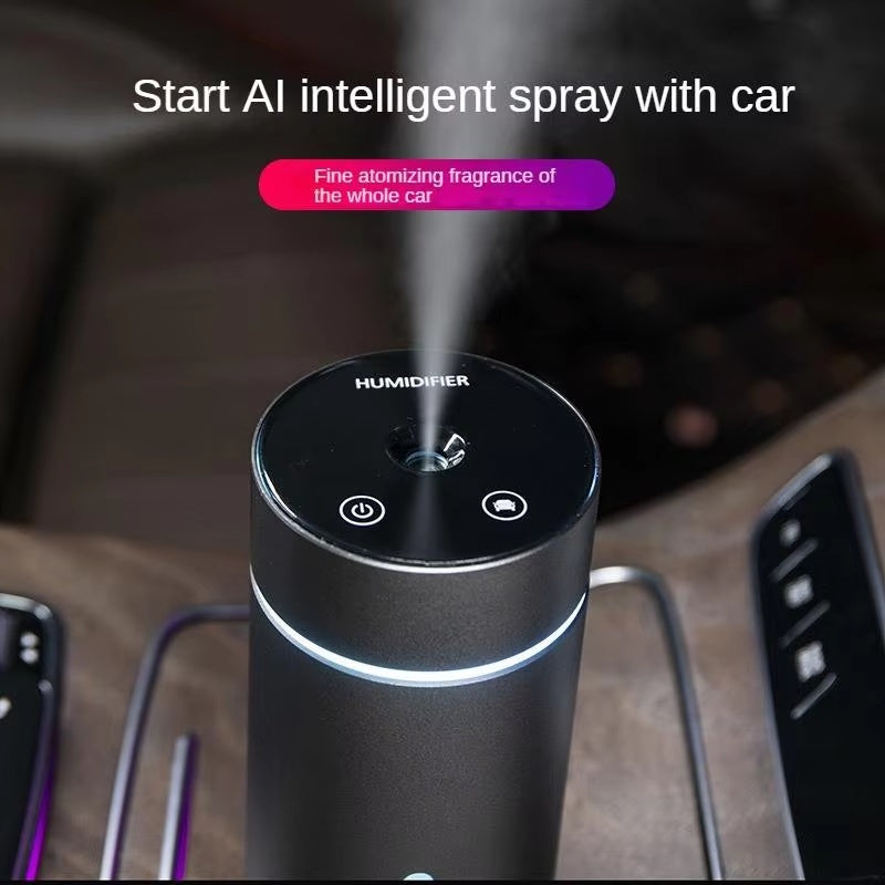 Portable Car Air Humidifier Aluminium Essential Oil Diffuser 260ml Car Aroma Diffuser For Home Office - Gadgio