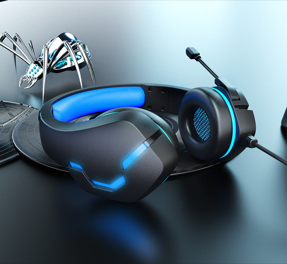 J10 3.5mm Gaming Headset With Mic And LED Lights Wired Headphones Gaming Headphones Microphone Volume Control For PC Laptop - Gadgio