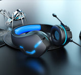 J10 3.5mm Gaming Headset With Mic And LED Lights Wired Headphones Gaming Headphones Microphone Volume Control For PC Laptop - Gadgio