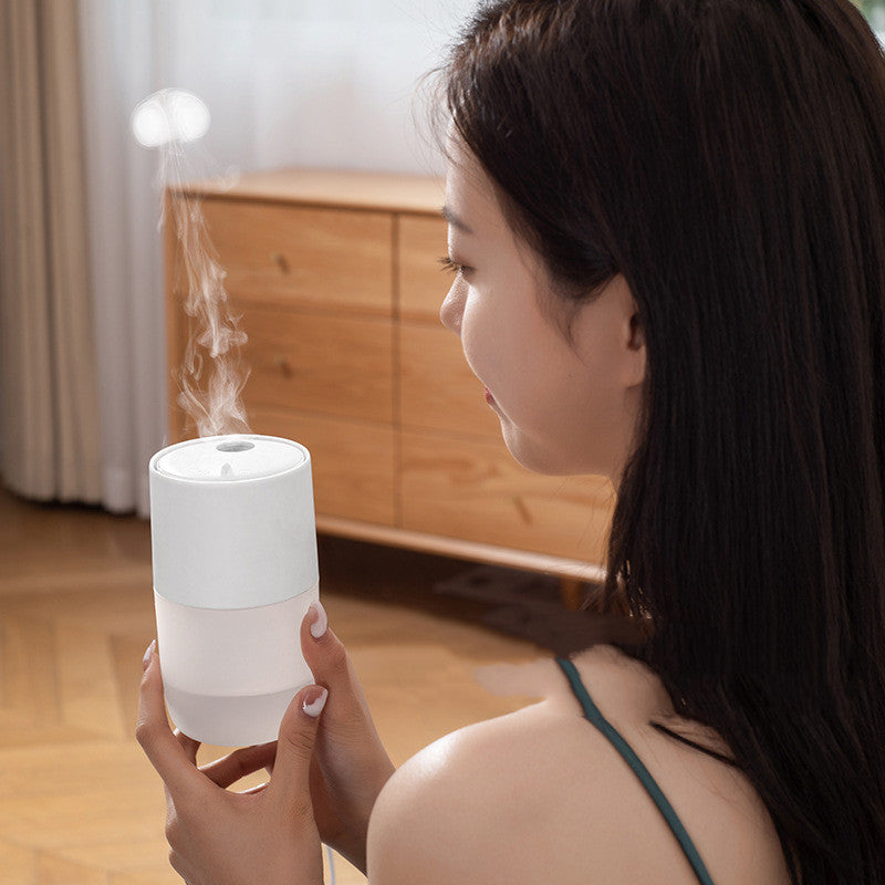 Mini Air Humidifier Portable Home Car USB Charging Desktop Office Small Silent Jellyfish Elf Moisturizing Humidifier - Gadgio