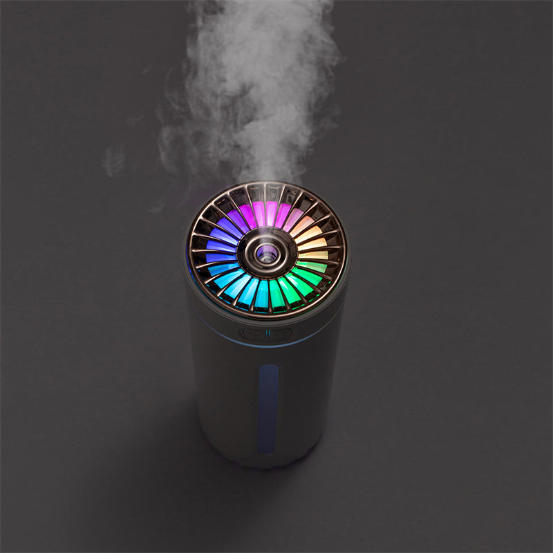 Wireless Air Humidifier Colorful Lights Mute Ultrasonic USB Fogger Diffuser Purifier 800mAh Rechargeabl Cool Mist Maker For Car - Gadgio